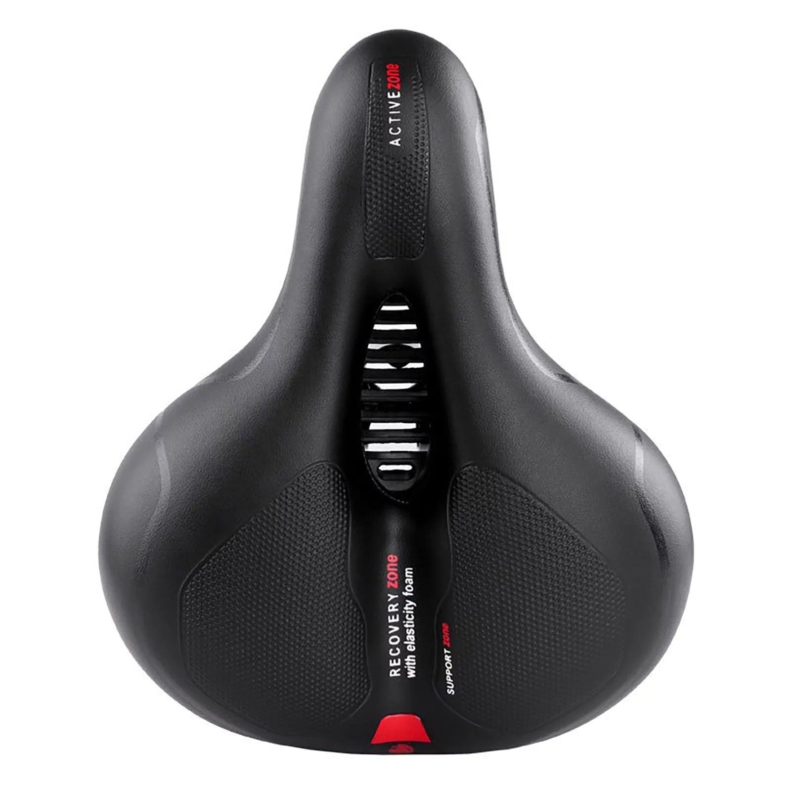 Best Cycle Saddles - Extra Wide Comfort Saddle Bicycle Seat Pad Soft Padded Mountain Bike Gel Saddle Sports & Outdoor - Tophatter Daily Deals