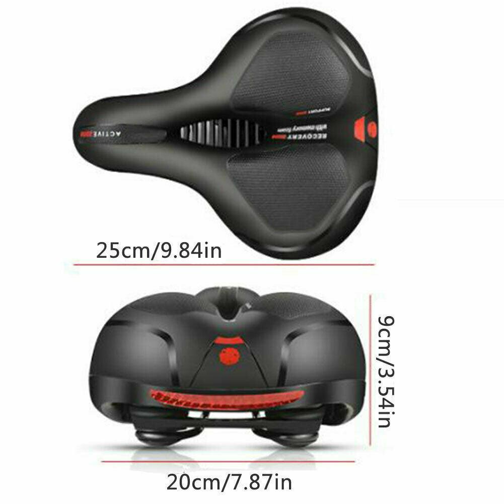 Best Cycle Saddles - Extra Wide Comfort Saddle Bicycle Seat Pad Soft Padded Mountain Bike Gel Saddle Sports & Outdoor - Tophatter Daily Deals