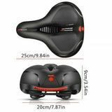 Best Cycle Saddles - Extra Wide Comfort Saddle Bicycle Seat Pad Soft Padded Mountain Bike Gel Saddle Sports & Outdoor - Tophatter Daily Deals