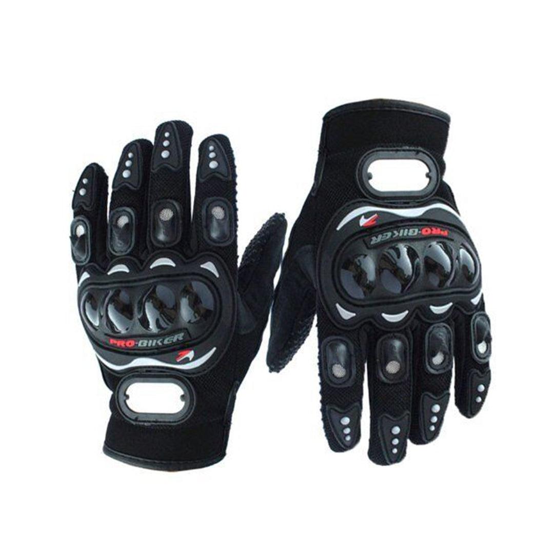 Pro Biker Gloves - Bike Riding Safety Gloves Black Cycling - Tophatter Daily Deals