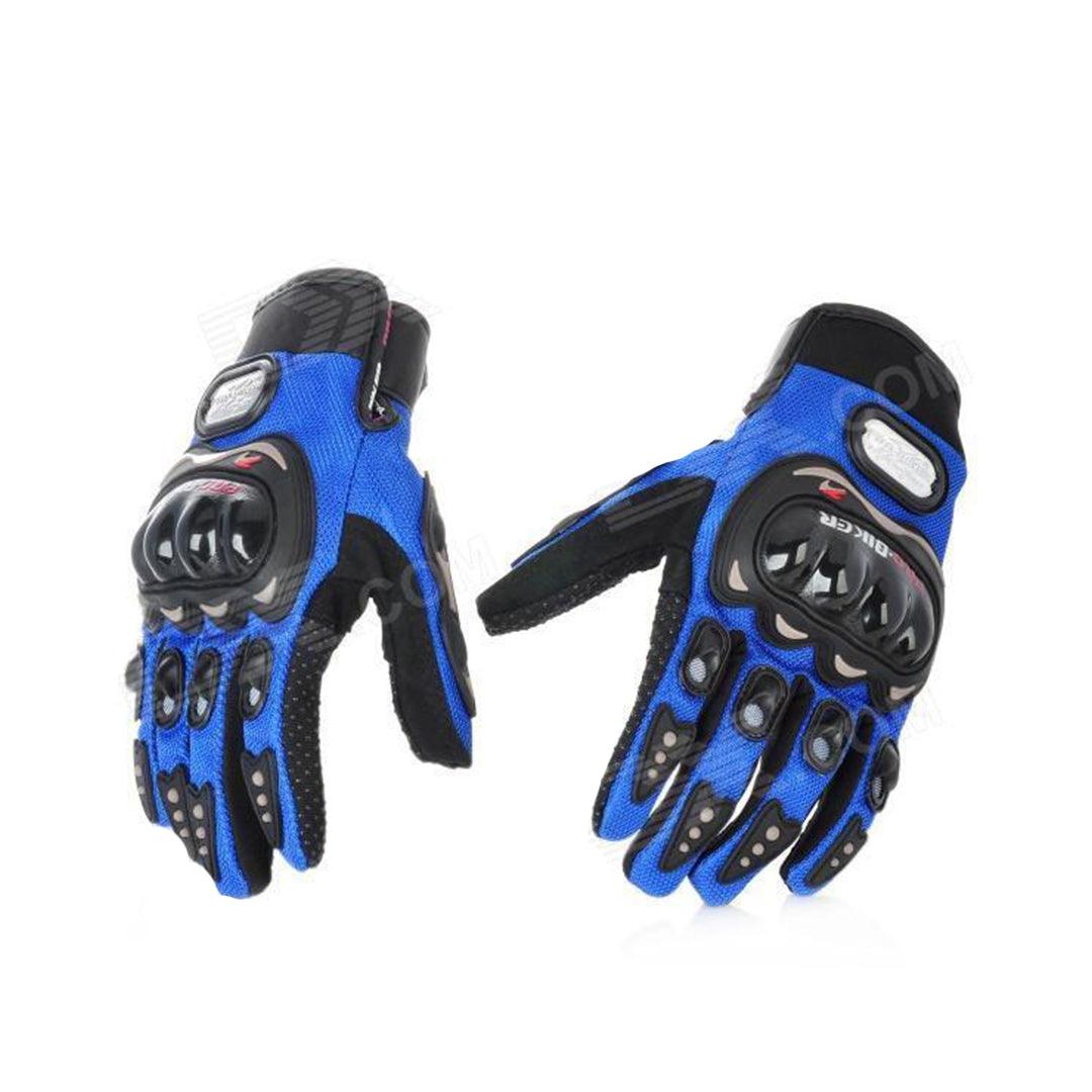 Pro Biker Gloves - Bike Riding Safety Gloves Blue Cycling - Tophatter Daily Deals