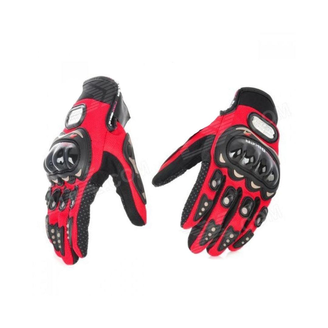 Pro Biker Gloves - Bike Riding Safety Gloves Red Cycling - Tophatter Daily Deals