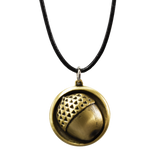 The Hobbit - Bilbo Button Pendant Leather Chain Necklace - Tophatter Daily Deals