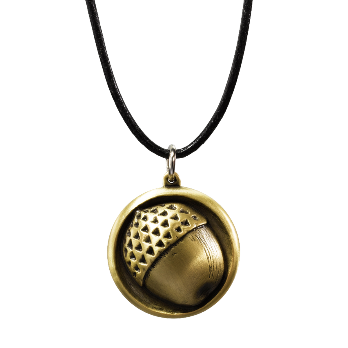 The Hobbit - Bilbo Button Pendant Leather Chain Necklace - Tophatter Daily Deals