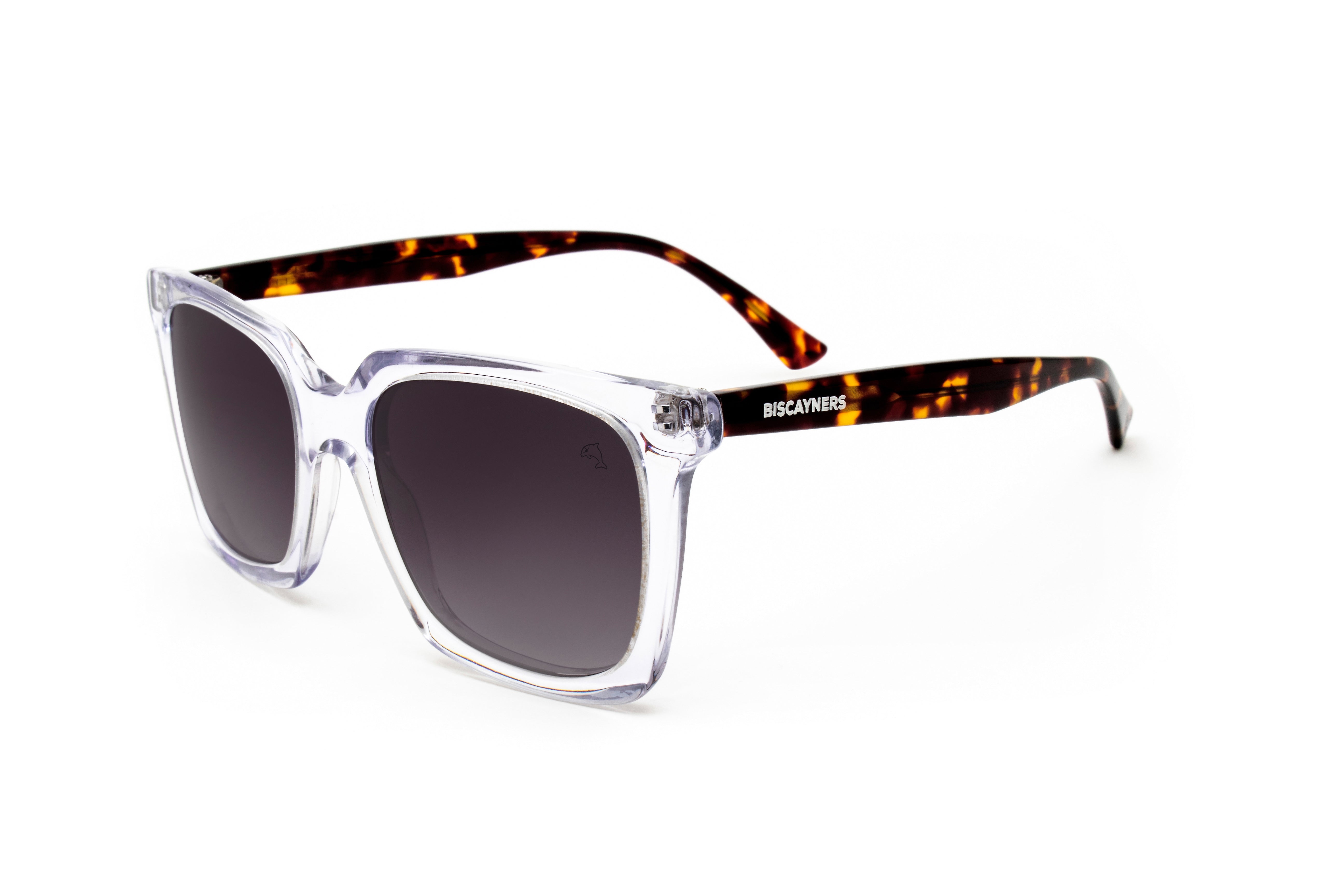 Biscayners Bill Bags Crystal Grey Sunglasses Bill Bags Crystal Grey Sunglasses - Tophatter Daily Deals