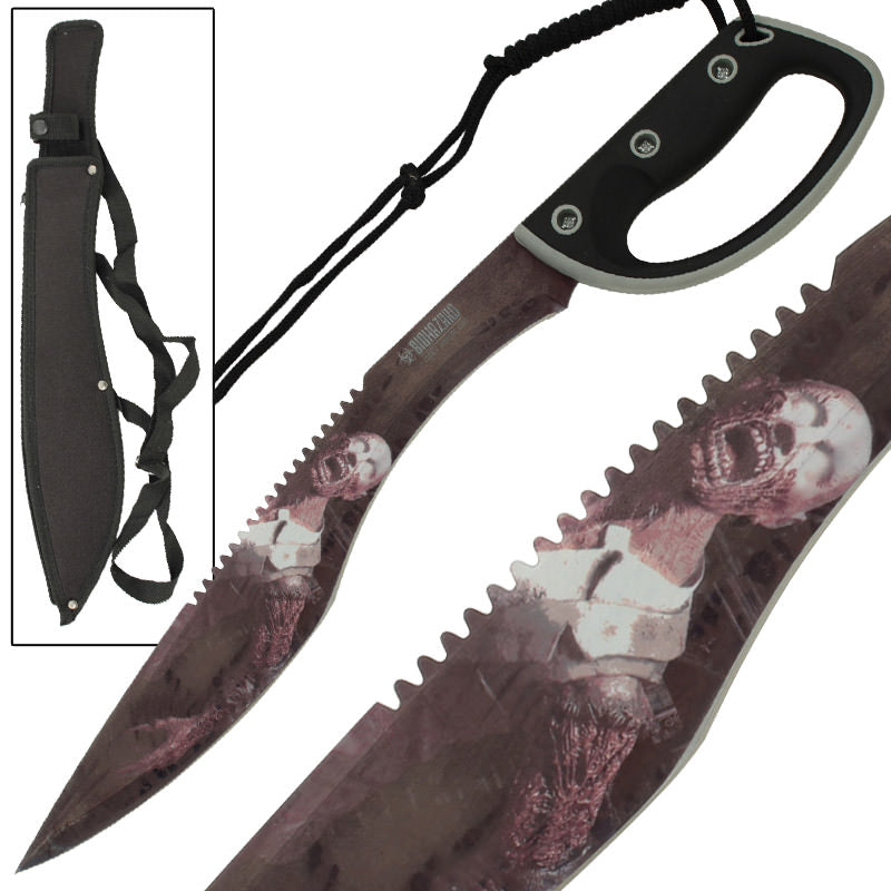Biohazard Zombie Survival Gear Gurkha Kukri Machete - TOPHATTER'S ARMORY DEALS Collectible Weapons - Tophatter Daily Deals