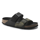 Birkenstock Split Birko-Flor Arizona Sandals Desert Soil Black Camo Green Footwear - Tophatter Daily Deals