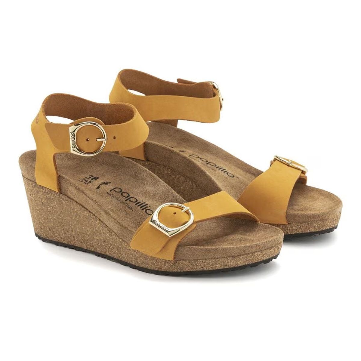 Birkenstock Women's Soley Papillio Nubuck Wedge Sandals Footwear - Tophatter Daily Deals