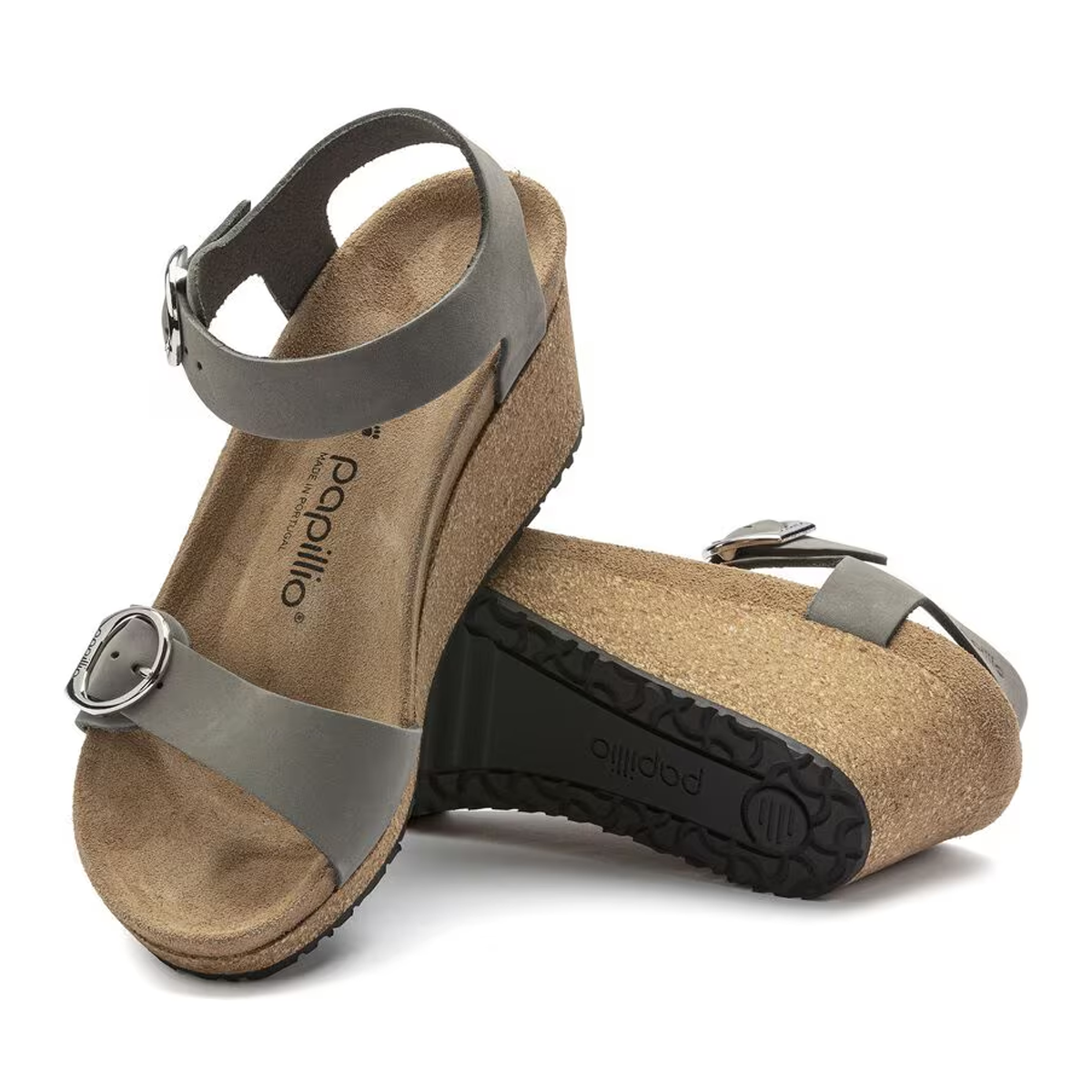 Birkenstock Women's Soley Papillio Nubuck Wedge Sandals Footwear - Tophatter Daily Deals