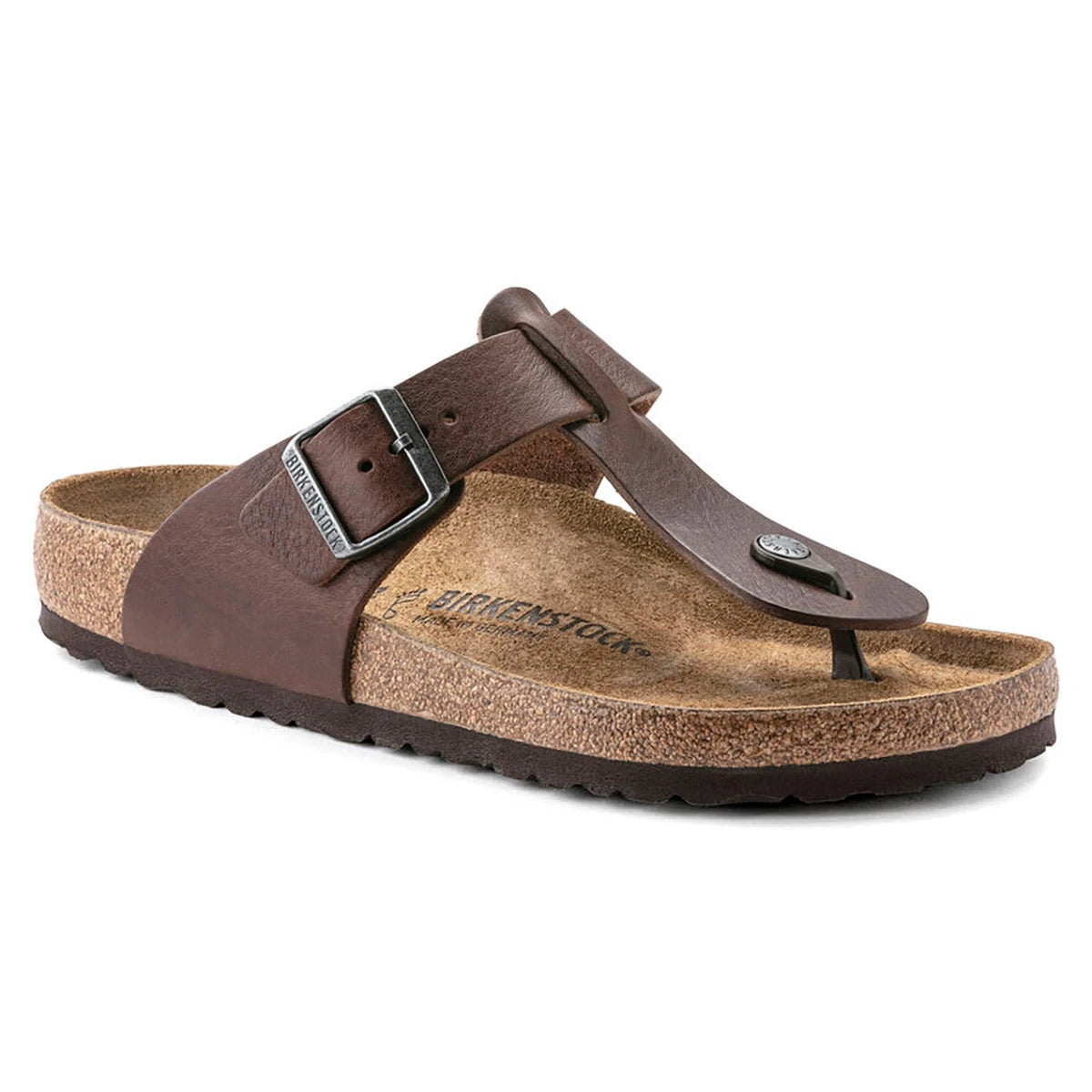 Birkenstock Men's Medina Vintage Natural Leather Sandals Roast Regular Wide Footwear - Tophatter Daily Deals