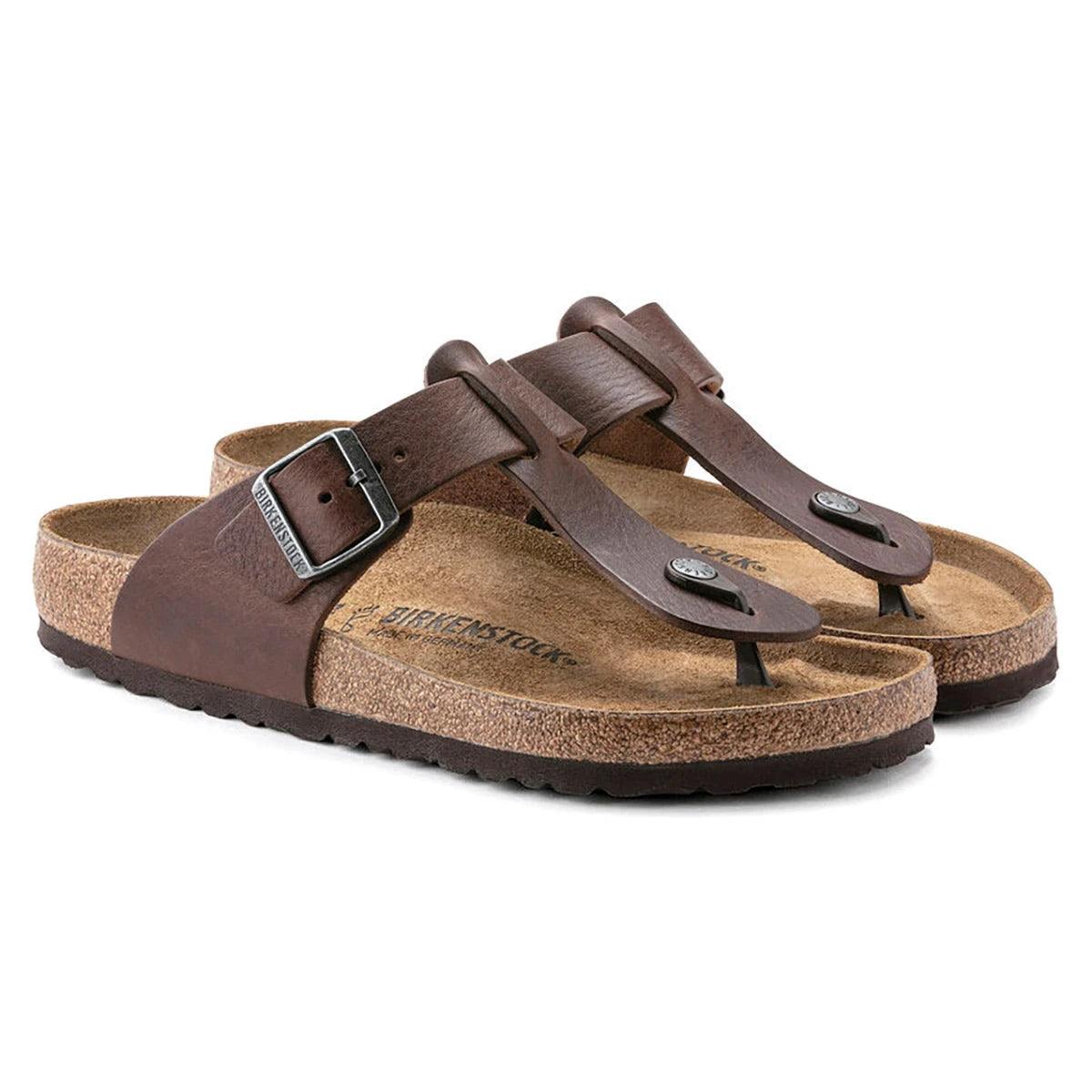Birkenstock Men's Medina Vintage Natural Leather Sandals Footwear - Tophatter Daily Deals