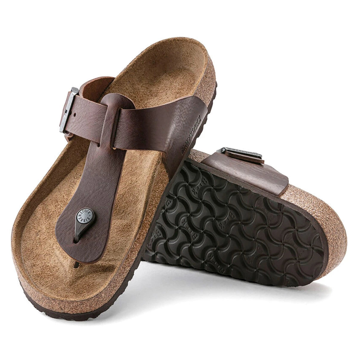 Birkenstock Men's Medina Vintage Natural Leather Sandals Footwear - Tophatter Daily Deals