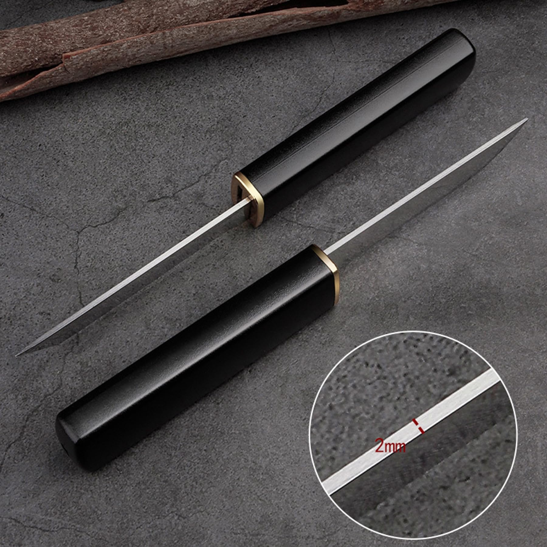 Paring knives,Portable Fruit Knife Set,Peeling Knife for Fruits and Vegetables Straight & Curved Stainless Steel ，Ultra Sharp Kitchen Knife for Camping Outdoor - Tophatter Daily Deals