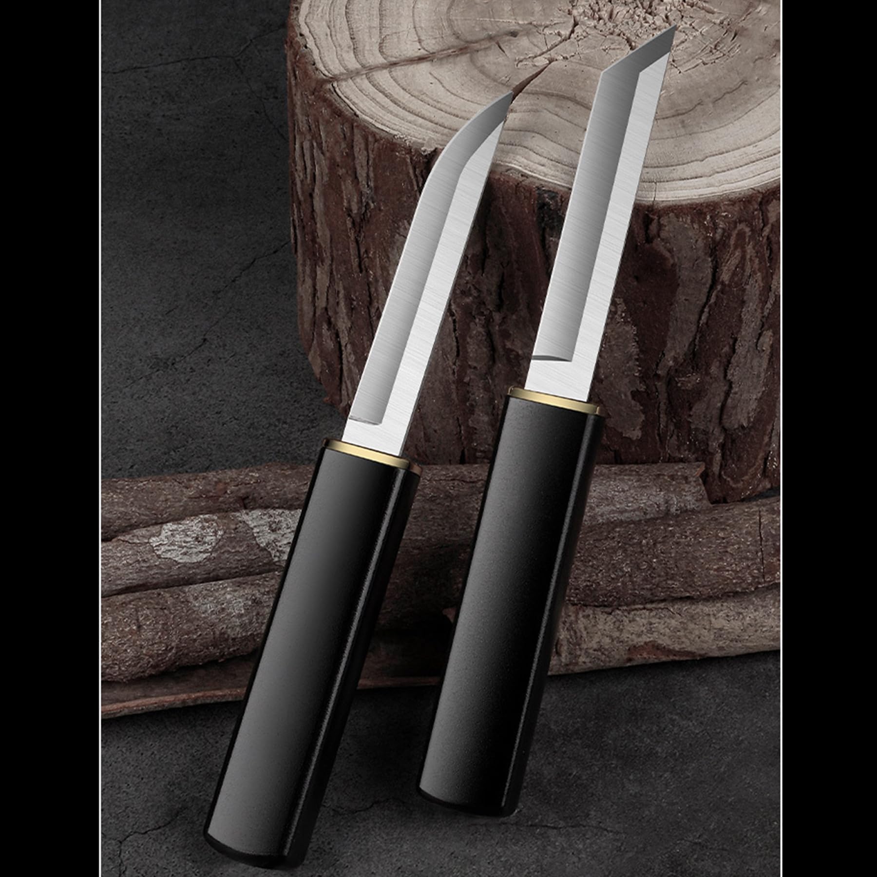 Paring knives,Portable Fruit Knife Set,Peeling Knife for Fruits and Vegetables Straight & Curved Stainless Steel ，Ultra Sharp Kitchen Knife for Camping Outdoor - Tophatter Daily Deals