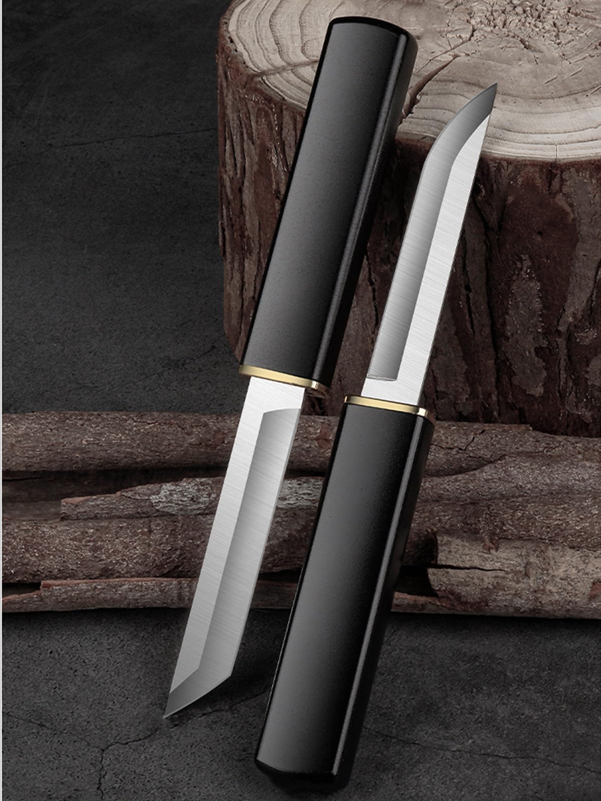 Paring knives,Portable Fruit Knife Set,Peeling Knife for Fruits and Vegetables Straight & Curved Stainless Steel ，Ultra Sharp Kitchen Knife for Camping Outdoor - Tophatter Daily Deals