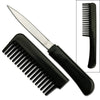 Self Defense Brush Comb With Hidden Knife - Black Collectible Weapons - Tophatter Daily Deals