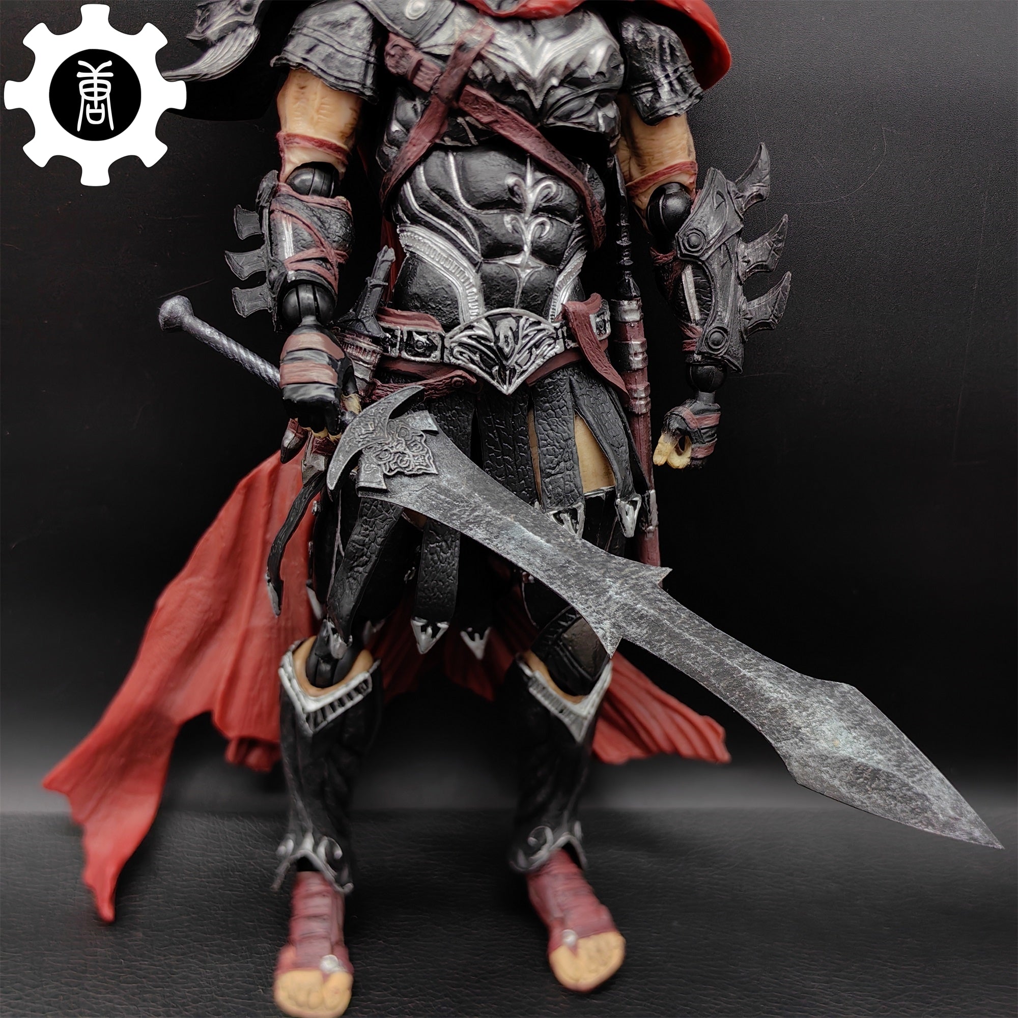 3D Printed 1: 12 Scale Black Knight Greatsword Replica - Tophatter Daily Deals