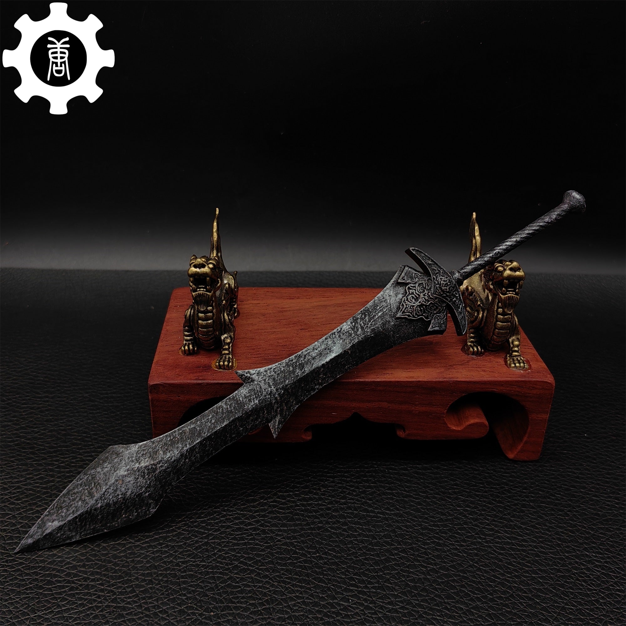 3D Printed 1: 12 Scale Black Knight Greatsword Replica - Tophatter Daily Deals