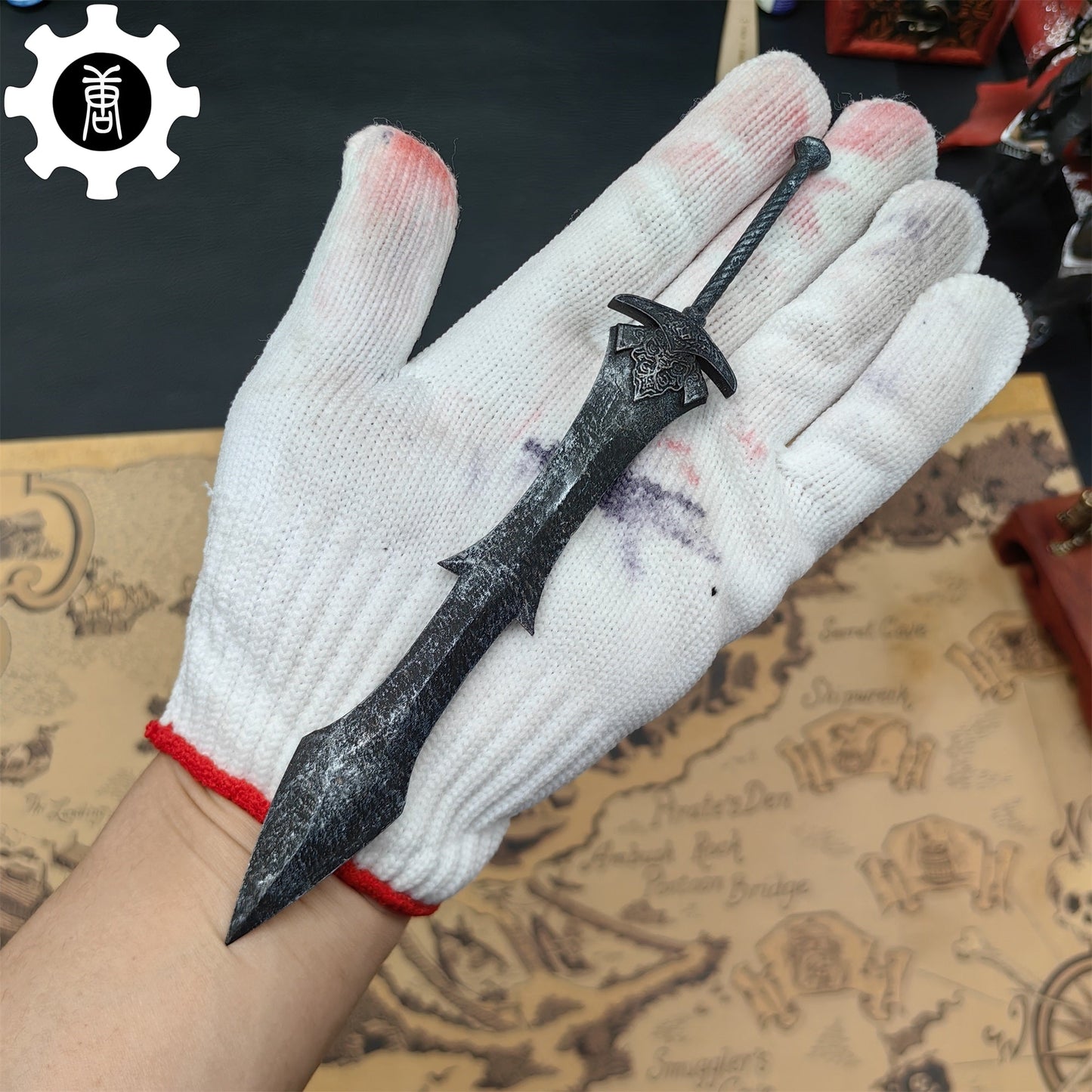 3D Printed 1: 12 Scale Black Knight Greatsword Replica - Tophatter Daily Deals