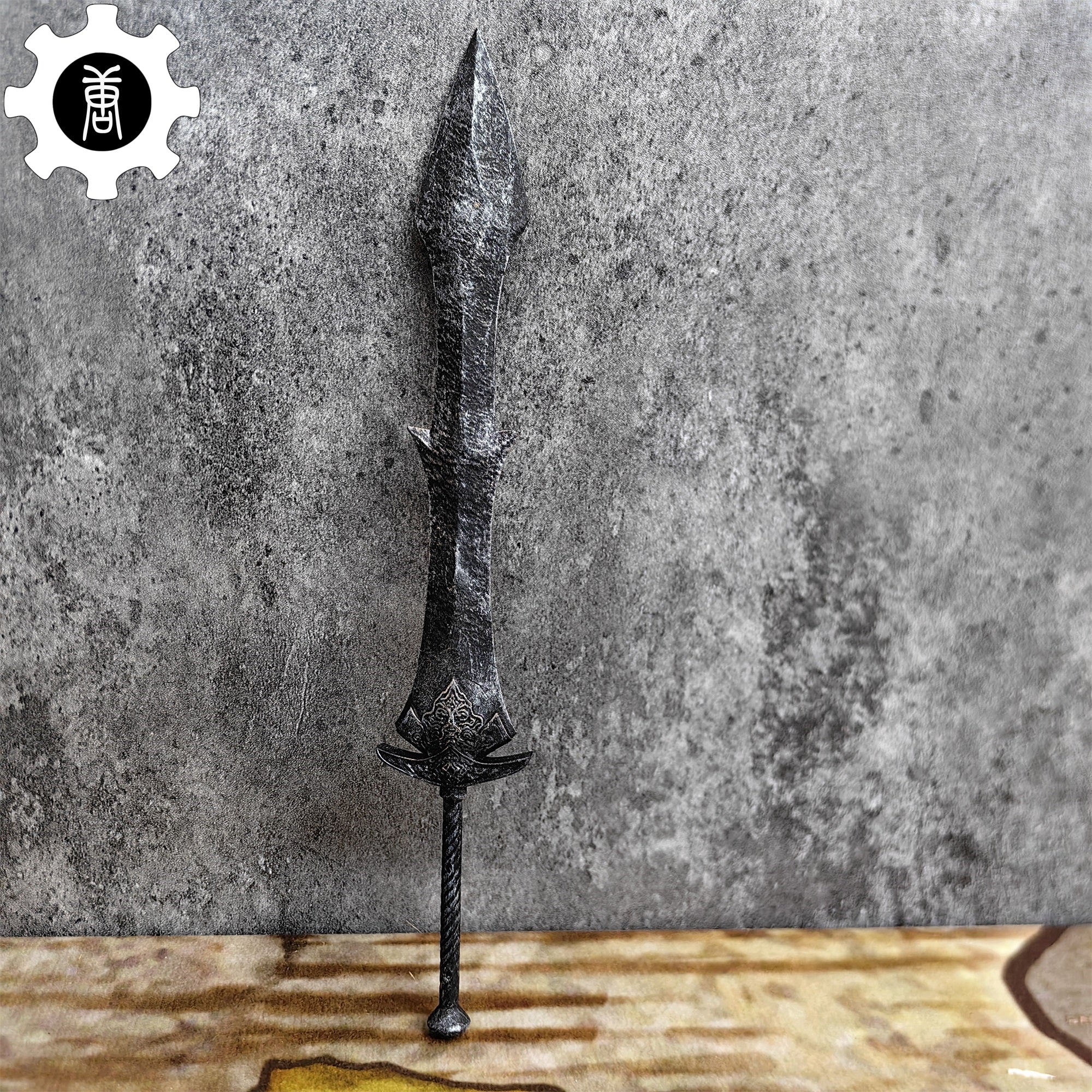 3D Printed 1: 12 Scale Black Knight Greatsword Replica - Tophatter Daily Deals