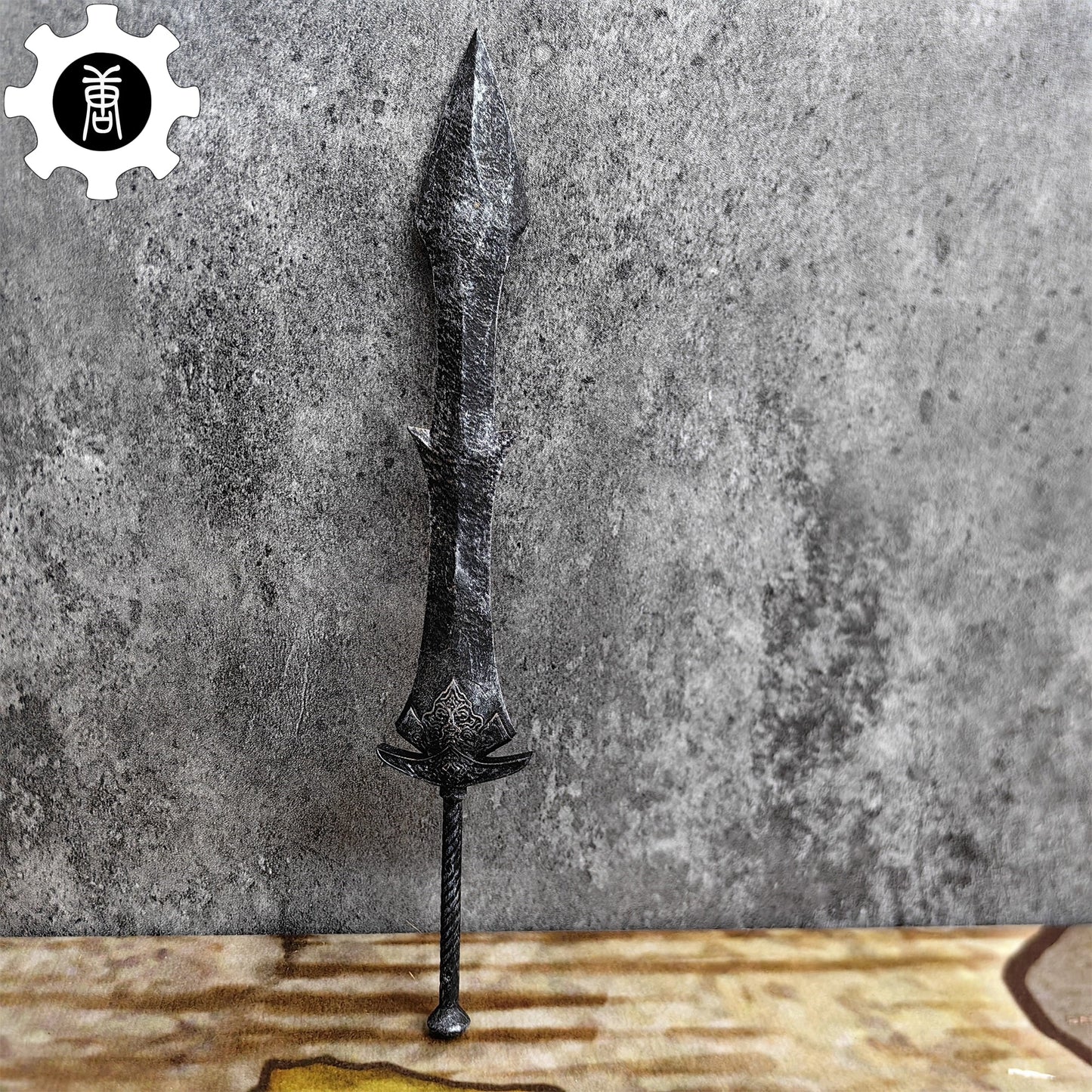 3D Printed 1: 12 Scale Black Knight Greatsword Replica - Tophatter Daily Deals
