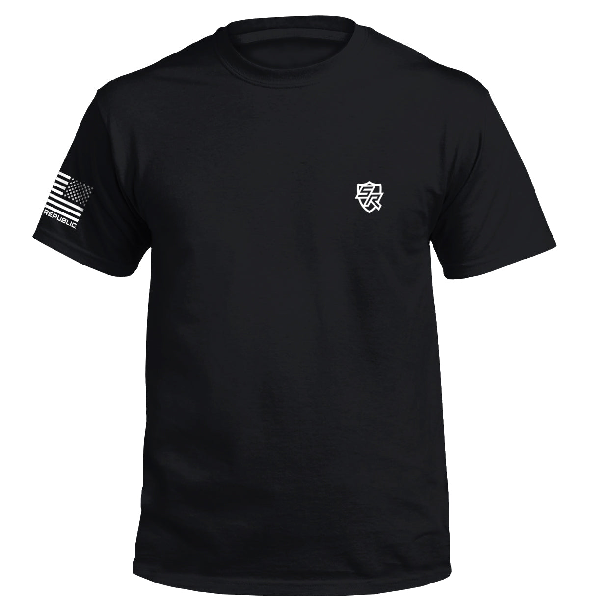 Shield Branded Tee Tee Black Men's Tops - Tophatter Daily Deals