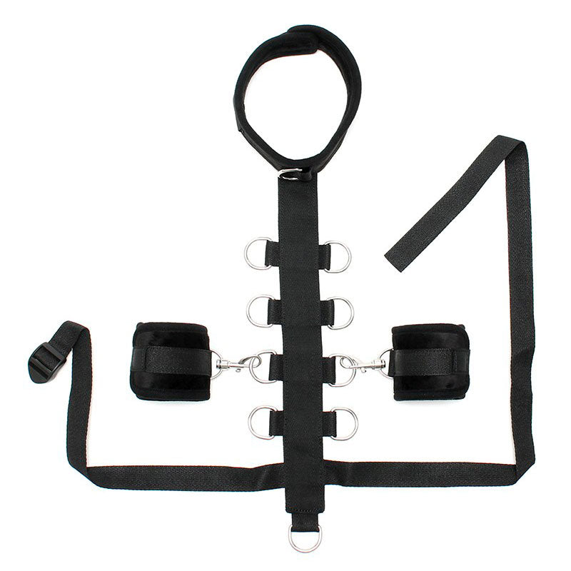 Black Padded Collar With Restraint Line And Cuffs > Bondage Gear > Restraints - Tophatter Daily Deals
