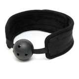 Black Padded Mouth Gag With Breathable Ball > Bondage Gear > Gags and Bits - Tophatter Daily Deals