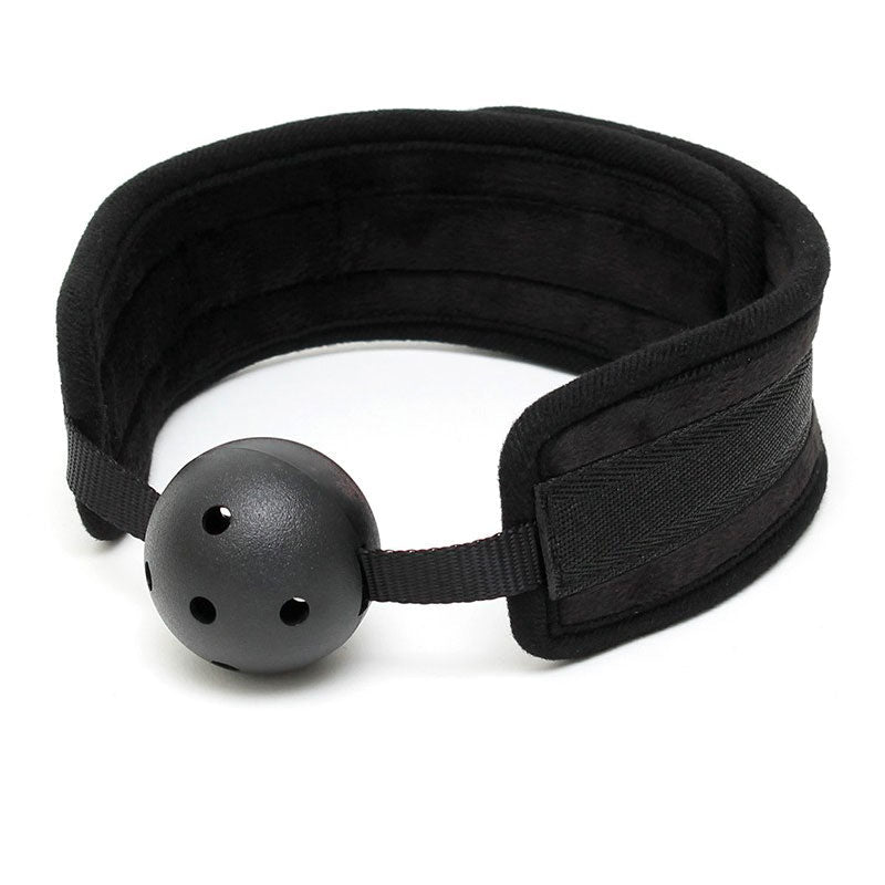 Black Padded Mouth Gag With Breathable Ball > Bondage Gear > Gags and Bits - Tophatter Daily Deals