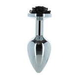 Black Rose 3 Inch Metal Butt Plug > Anal Range > Jewel Butt Plugs - Tophatter Daily Deals