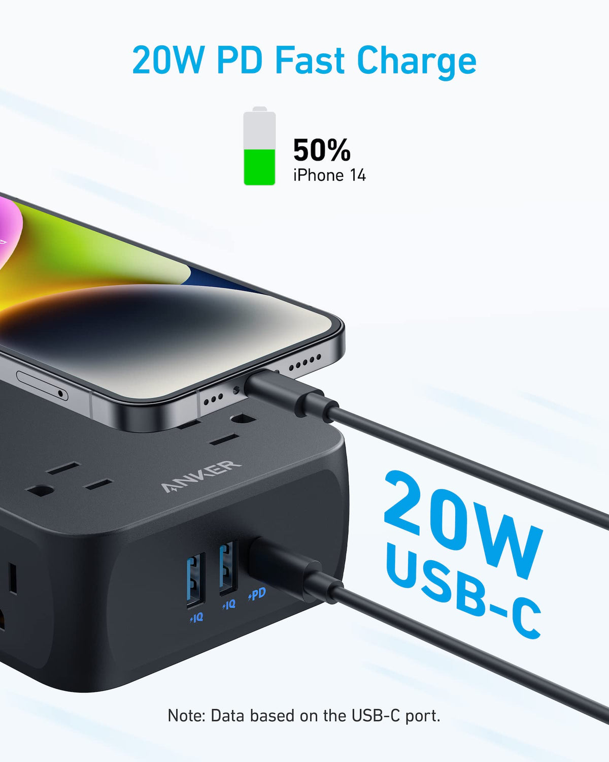 Anker 341 USB Power Strip Batteries & Power Accessories - Tophatter Daily Deals