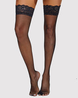 1 Pair Fishnet Tights High Stockings Black One Size Stockings - Tophatter Daily Deals