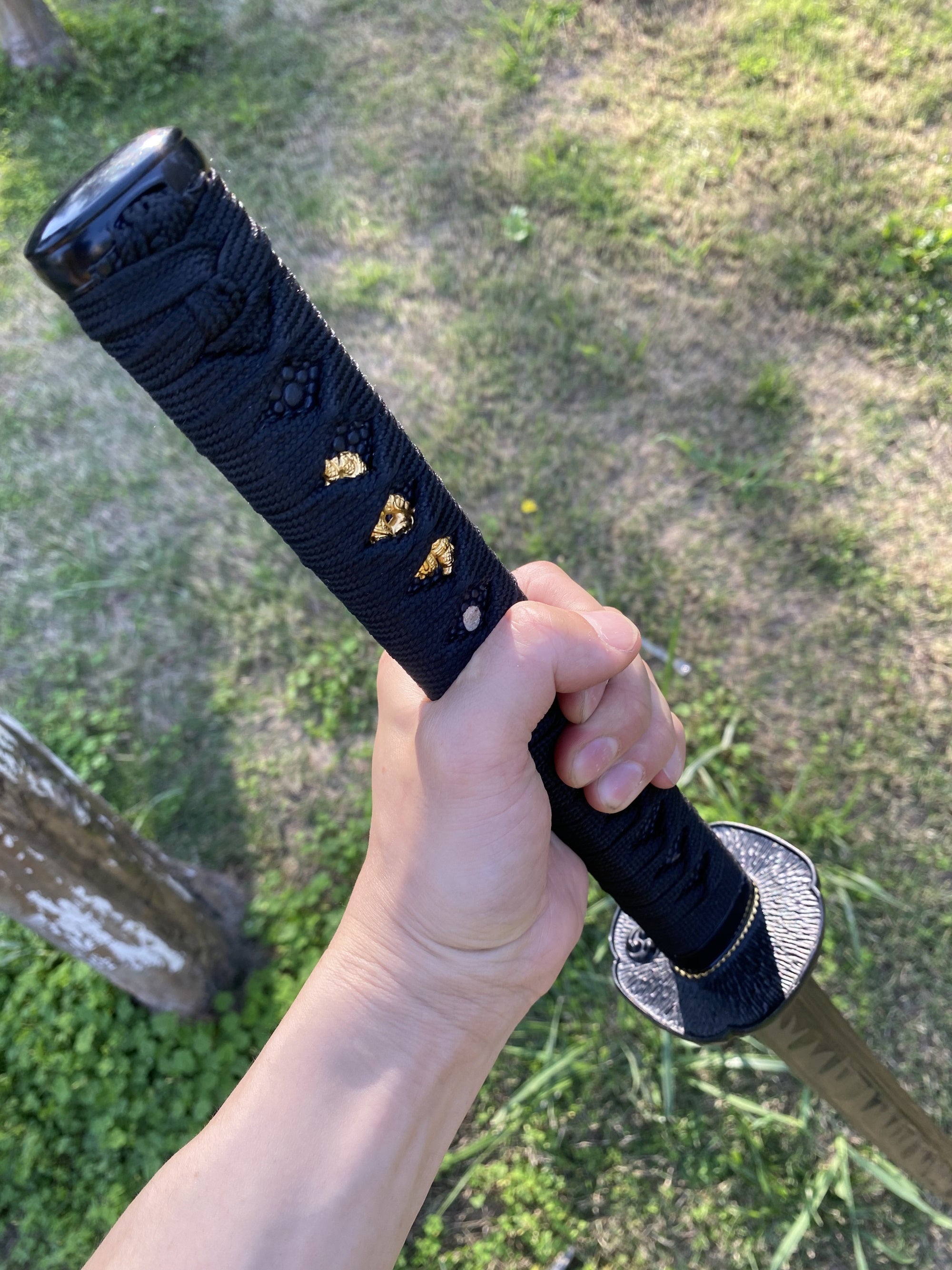 Black Dragon Katana Carbon Steel Samurai Sword - Tophatter Daily Deals