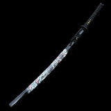 Black Dragon Katana Carbon Steel Samurai Sword - Tophatter Daily Deals