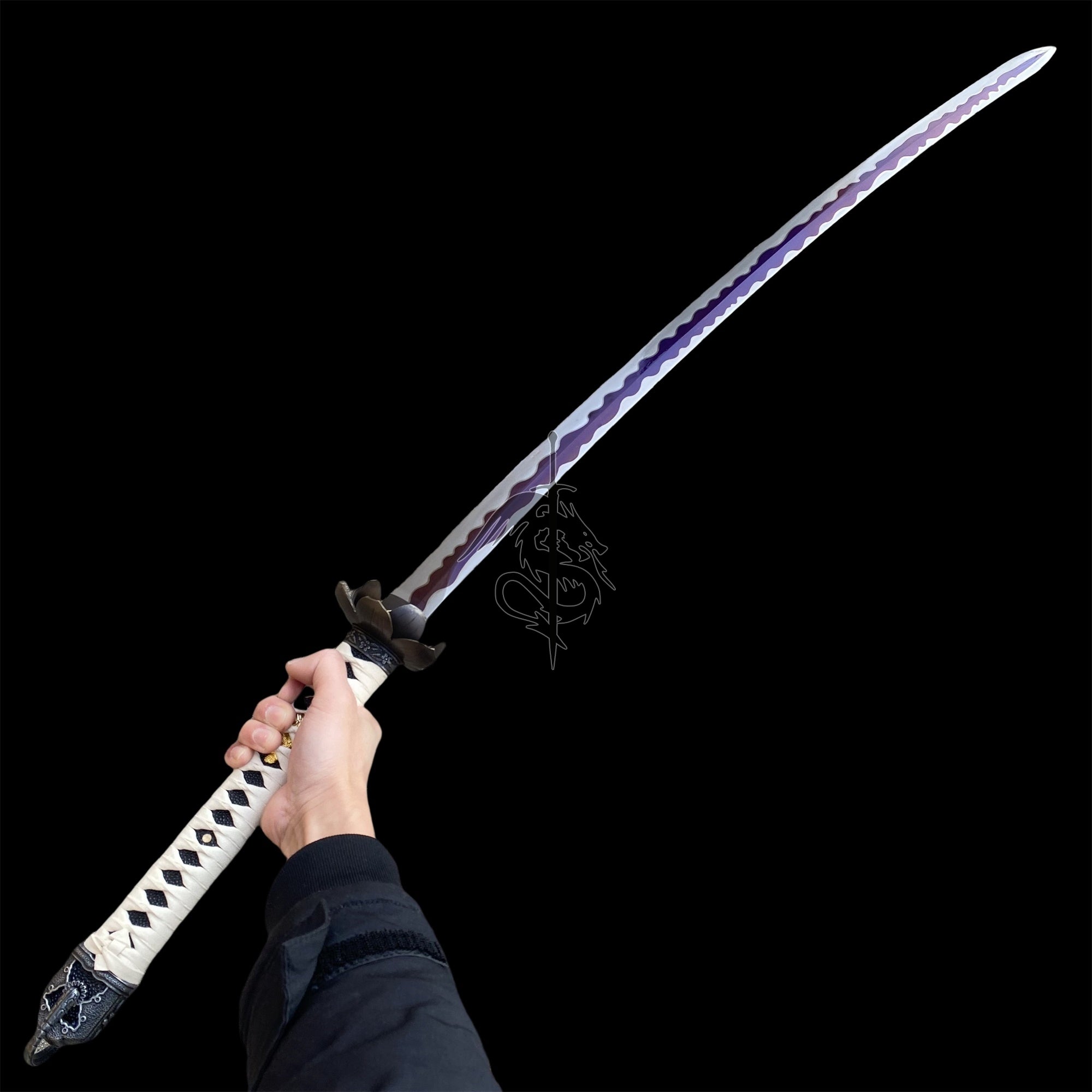 IRL Game Katana Black Mortal Blade Unsharpend USA Stock - Tophatter Daily Deals