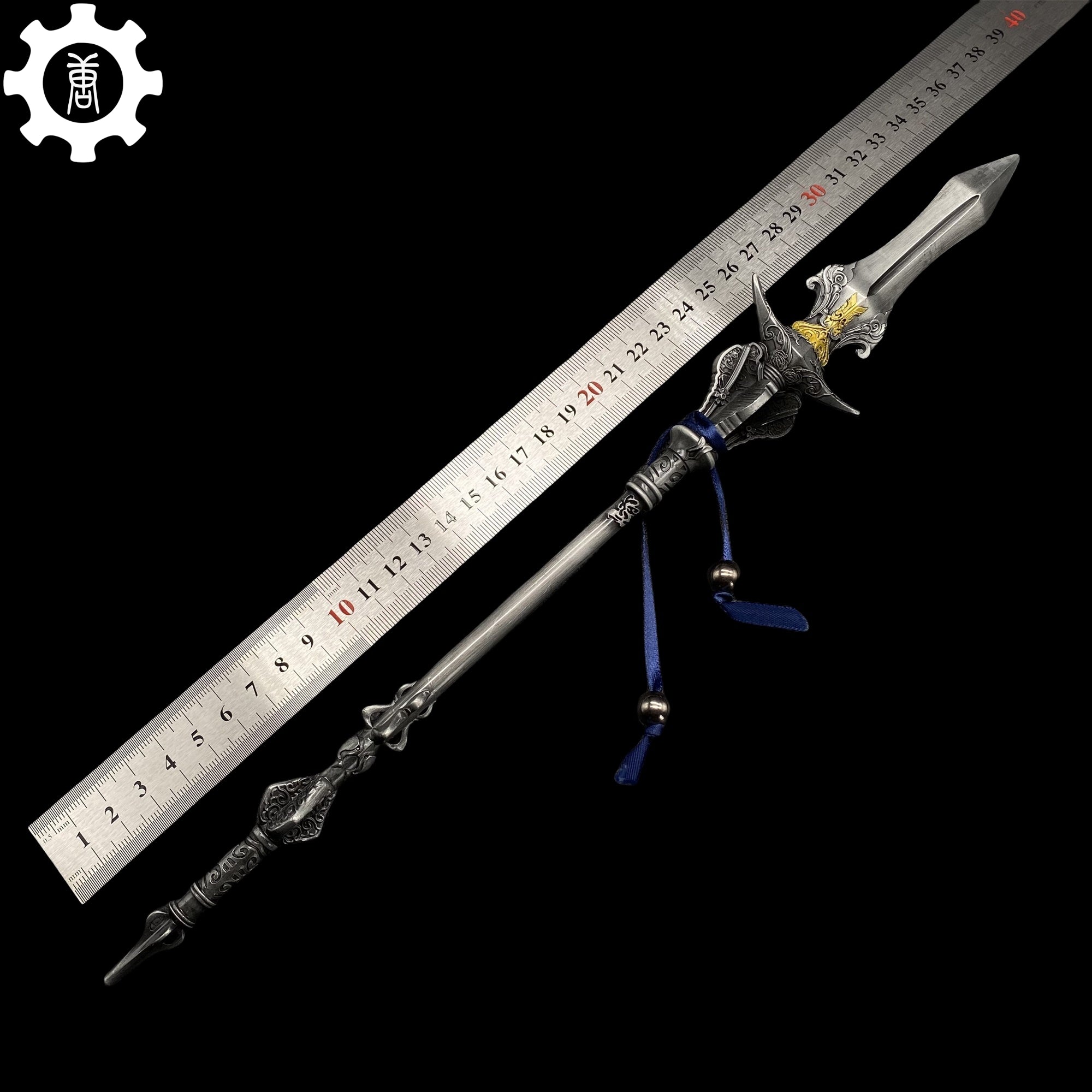 Black Myth: Wukong Metal Weapons Miniature Collections 35CM Chu-Bai Spear - Tophatter Daily Deals