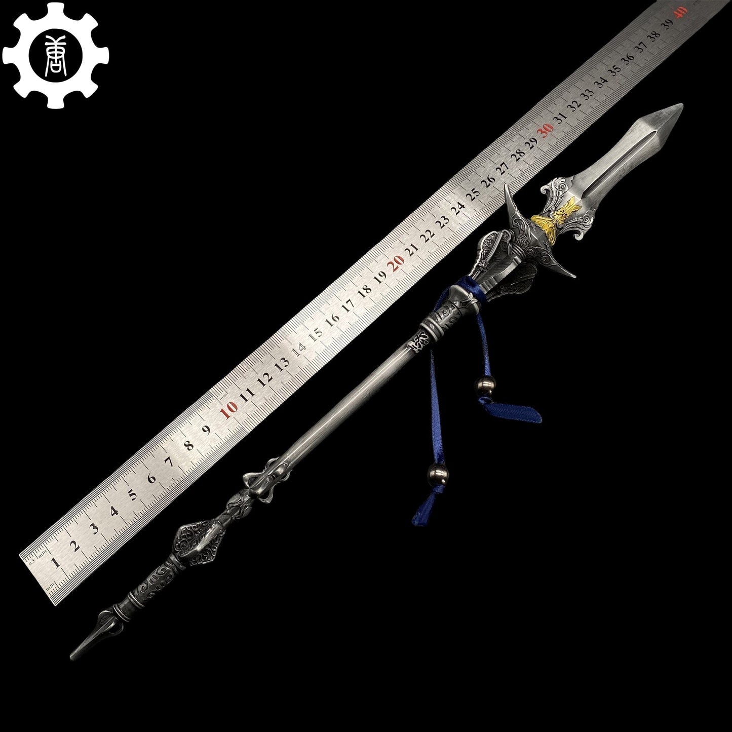 Black Myth: Wukong Metal Weapons Miniature Collections 35CM Chu-Bai Spear - Tophatter Daily Deals
