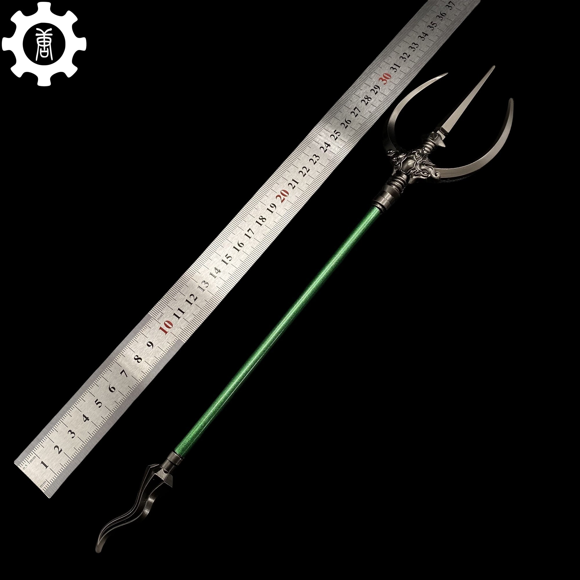 Black Myth: Wukong Metal Weapons Miniature Collections 35CM Great Sage Huangfeng Trident - Tophatter Daily Deals