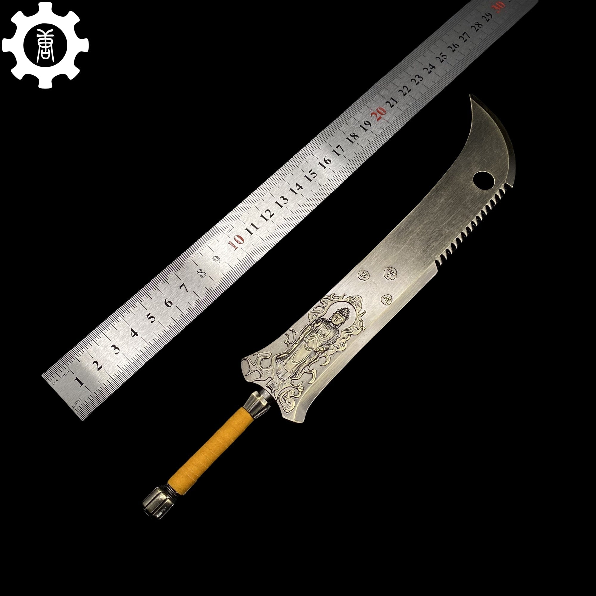 Black Myth: Wukong Metal Weapons Miniature Collections 25CM Yin Tiger's Greatsword - Tophatter Daily Deals