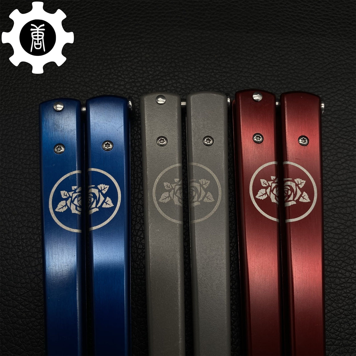TF2 Black Rose Balisong Black Rose Butterfly Knife Replica IRL - Tophatter Daily Deals