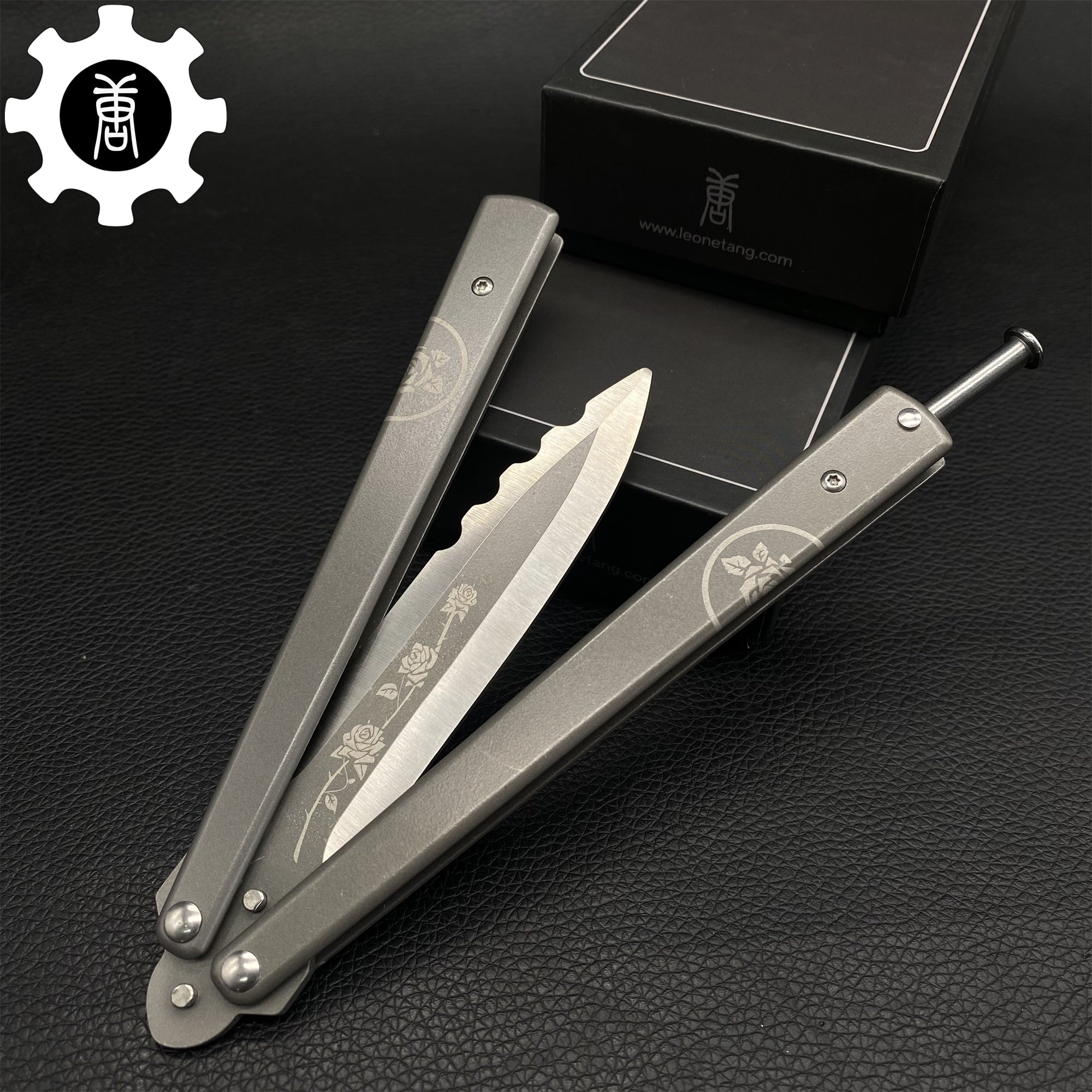 TF2 Black Rose Balisong Black Rose Butterfly Knife Replica IRL - Tophatter Daily Deals