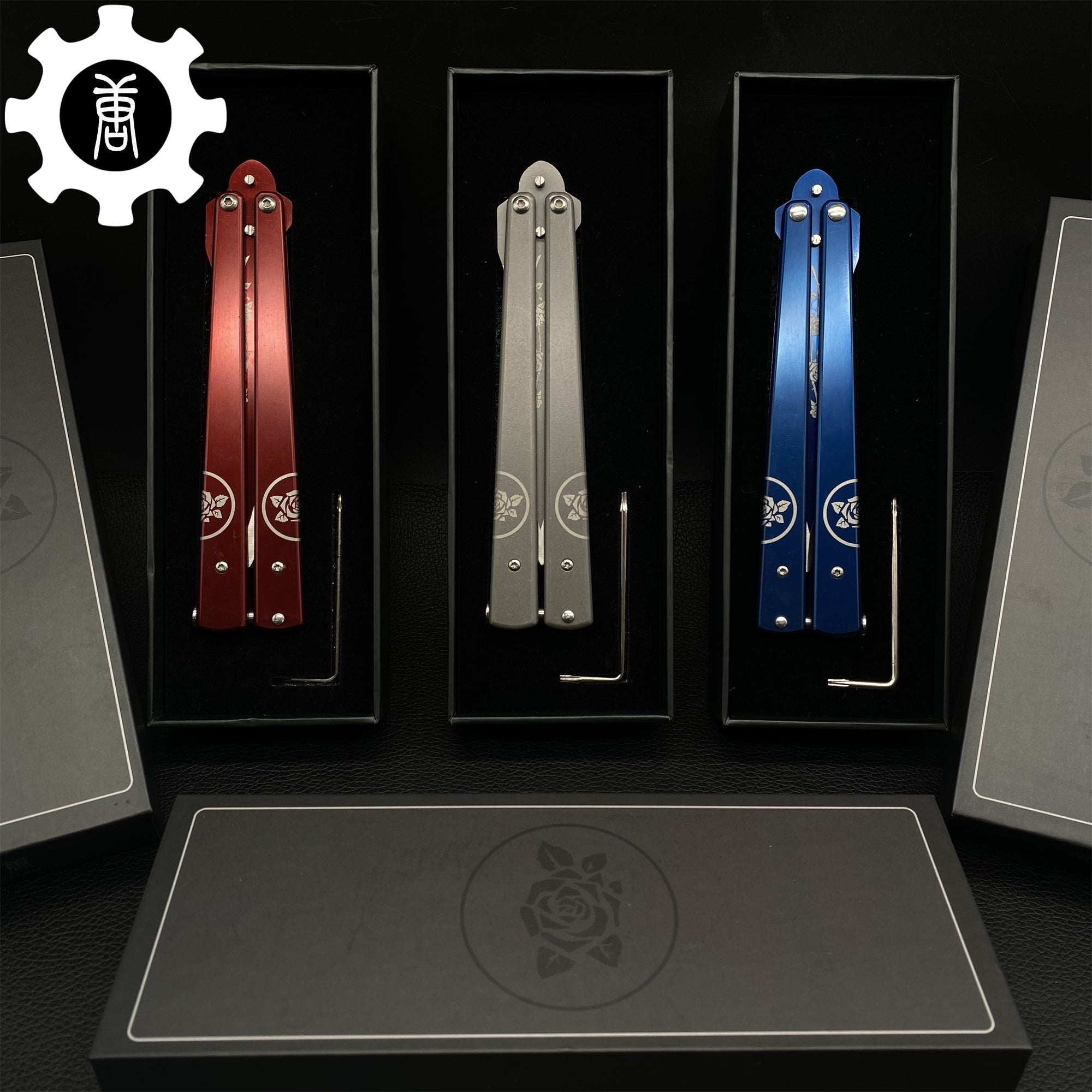 TF2 Black Rose Balisong Black Rose Butterfly Knife Replica IRL - Tophatter Daily Deals