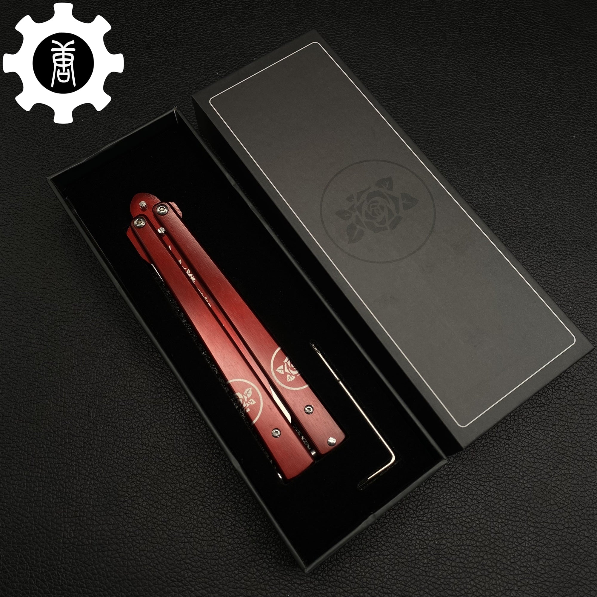 TF2 Black Rose Balisong Black Rose Butterfly Knife Replica IRL - Tophatter Daily Deals