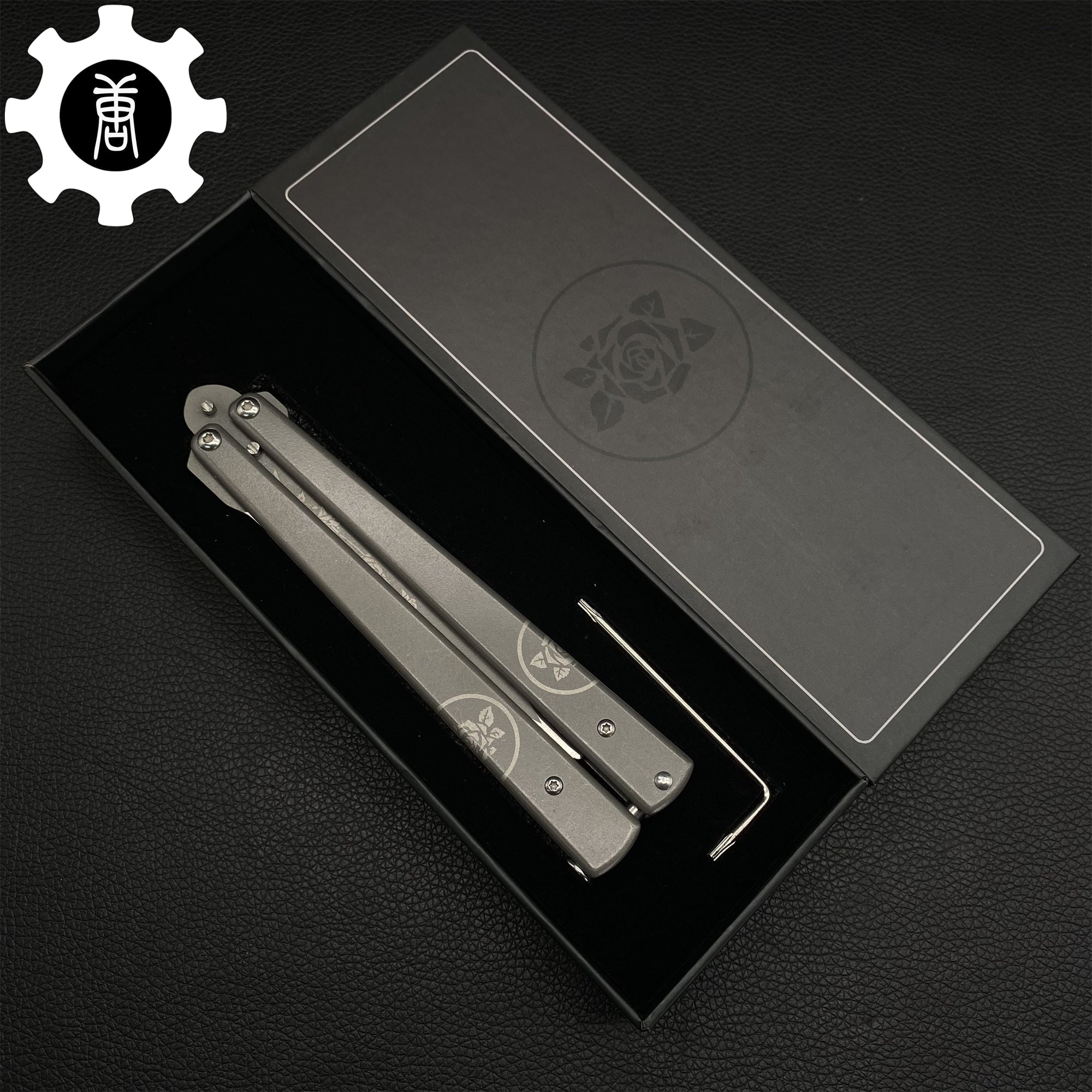 TF2 Black Rose Balisong Black Rose Butterfly Knife Replica IRL - Tophatter Daily Deals