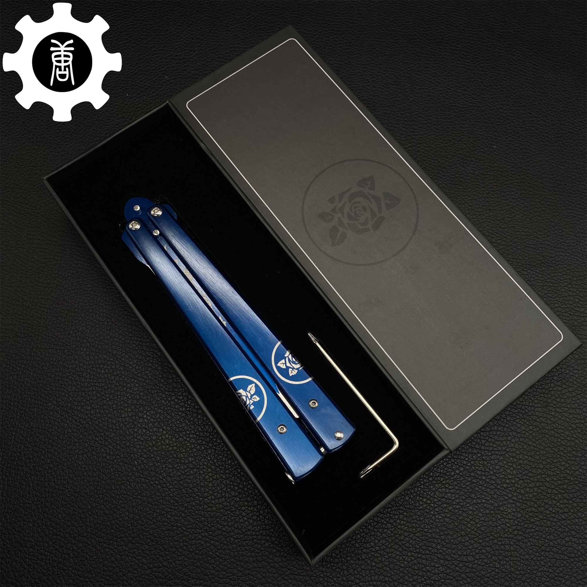 TF2 Black Rose Balisong Black Rose Butterfly Knife Replica IRL - Tophatter Daily Deals