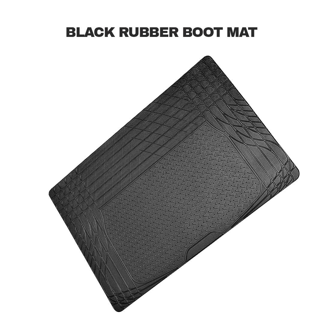 Car Rubber Mats UK - Rubber Car Boot Mat Universal Non Slip Heavy Duty Protector Liner Black Apparel & Accessories - Tophatter Daily Deals