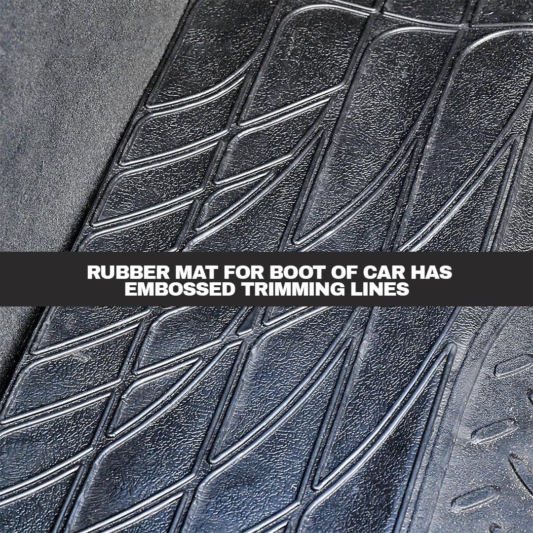 Car Rubber Mats UK - Rubber Car Boot Mat Universal Non Slip Heavy Duty Protector Liner Black Apparel & Accessories - Tophatter Daily Deals