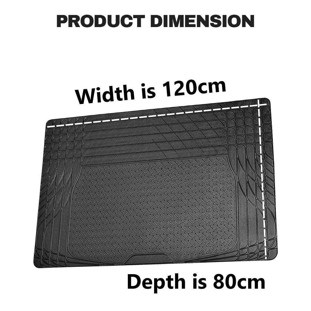 Car Rubber Mats UK - Rubber Car Boot Mat Universal Non Slip Heavy Duty Protector Liner Black Apparel & Accessories - Tophatter Daily Deals