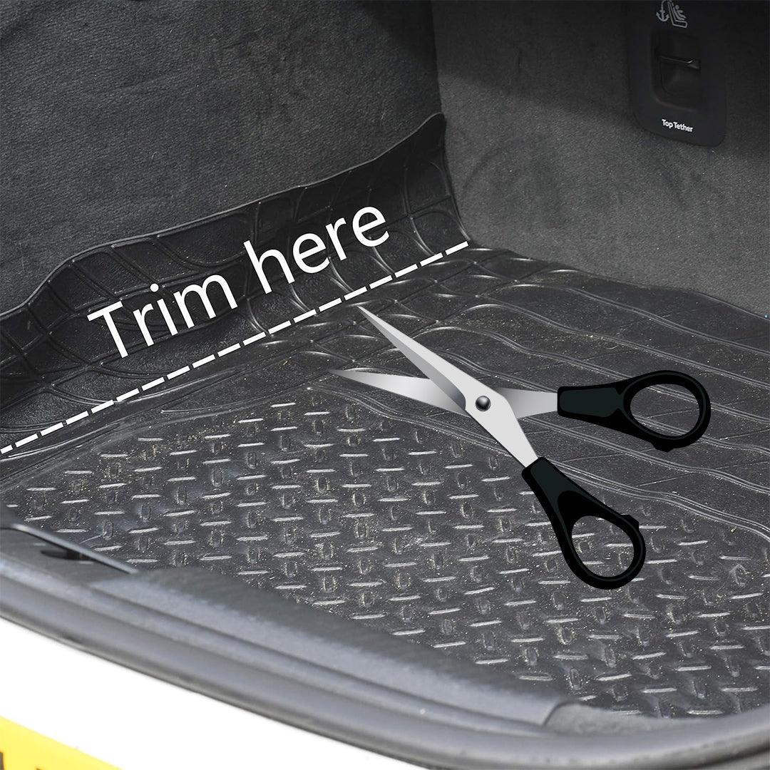 Car Rubber Mats UK - Rubber Car Boot Mat Universal Non Slip Heavy Duty Protector Liner Black Apparel & Accessories - Tophatter Daily Deals