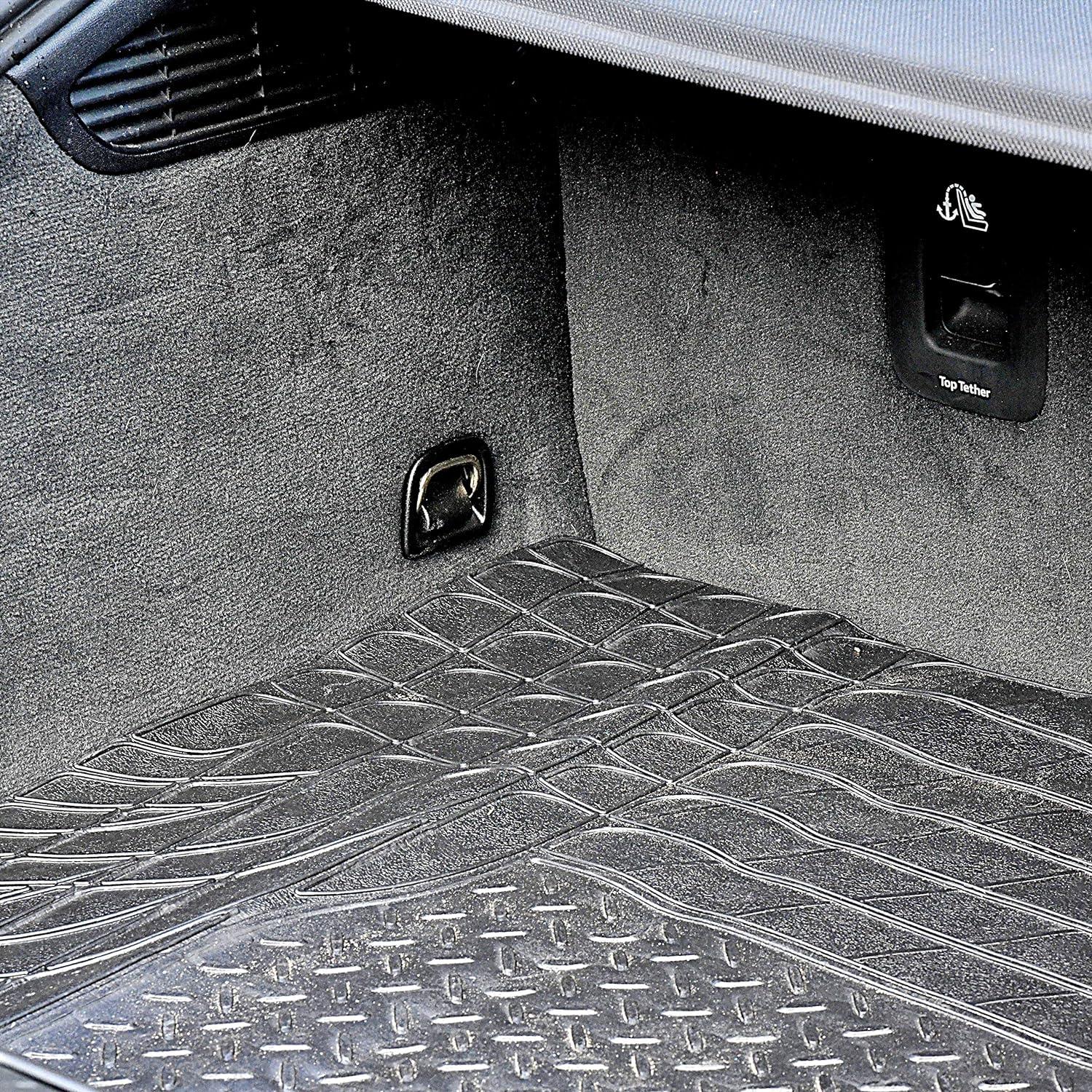 Car Rubber Mats UK - Rubber Car Boot Mat Universal Non Slip Heavy Duty Protector Liner Black Apparel & Accessories - Tophatter Daily Deals